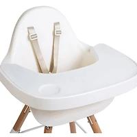 Chaise haute Evolu One.80 avec plateau de Childhome - Blanc