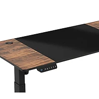 LjubLjana 53" Electric Height Adjustable Sit-Stand Desk - Black/Wood