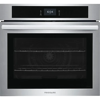 Boîte ouverte - Four mural électrique combiné de 5,3 pi³ 30 po de Frigidaire (FCWS3027AS) - Inox - Parfait état