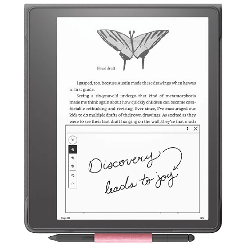 Amazon Kindle Scribe Fabric Folio Cover with Magnetic Attachment - Rose