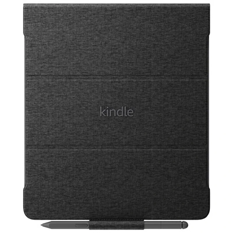 Amazon Kindle Scribe Fabric Folio Cover with Magnetic Attach - Black