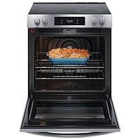 Cuisinière électrique à convection véritable Air Fry 30 po 6,2 pi³ Gallery Frigidaire (GCFE306CBF) - Acier inoxydable