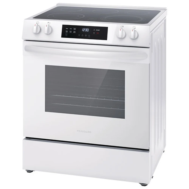 Cuisinière électrique autonome 5 éléments 5,3 pi³ 30 po de Frigidaire (FCFE306CAW) - Blanc