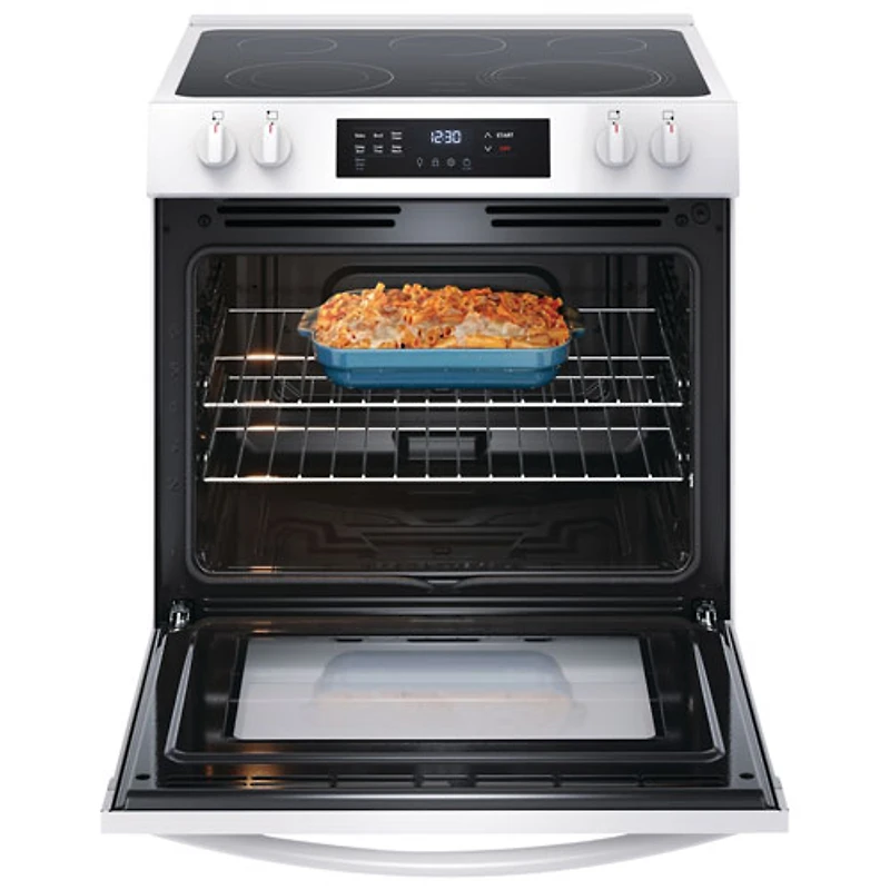 Cuisinière électrique autonome 5 éléments 5,3 pi³ 30 po de Frigidaire (FCFE306CAW) - Blanc