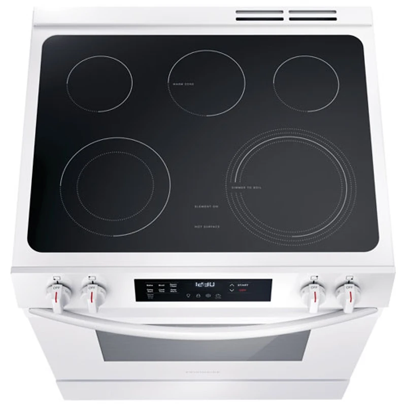 Cuisinière électrique autonome 5 éléments 5,3 pi³ 30 po de Frigidaire (FCFE306CAW) - Blanc