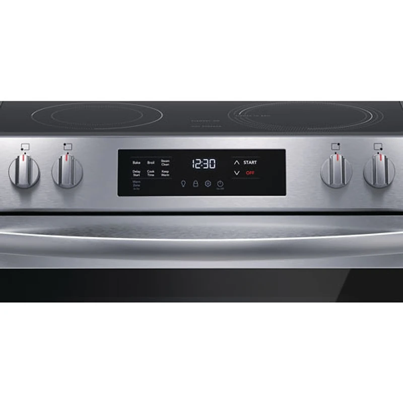 Cuisinière électrique autonome à 5 éléments de 5,3 pi³ 30 po de Frigidaire (FCFE306CAS) - Inox