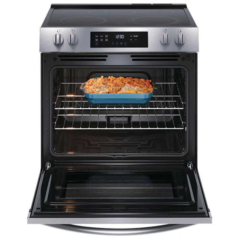 Cuisinière électrique autonome à 5 éléments de 5,3 pi³ 30 po de Frigidaire (FCFE306CAS) - Inox