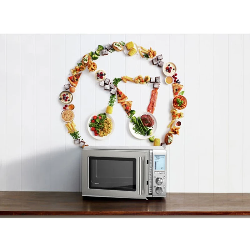 Remis à neuf (bon état) Micro-ondes de 1,2 pi³ à fermeture en douceur Smooth Wave de Breville (RM-BMO850BSS1BCA1) - Acier inoxydable brossé - Remis à neuf par Breville