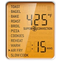 Remis à neuf (bon état) - Four grille-pain à convection et friteuse à air chaud Smart Oven de Breville - 0,8 pi³/22,6 l - Acier inoxydable noir - Remanufacturé par Breville