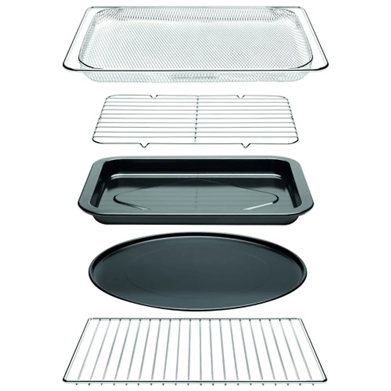 Remis à neuf (bon état) - Four grille-pain à convection et friteuse à air chaud Smart Oven de Breville - 0,8 pi³/22,6 l - Truffe noire - Remanufacturé par Breville
