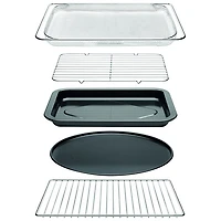 Remis à neuf (bon état) - Four grille-pain à convection et friteuse à air chaud Smart Oven de Breville - 0,8 pi³/22,6 l - Noyer fumé - Remanufacturé par Breville