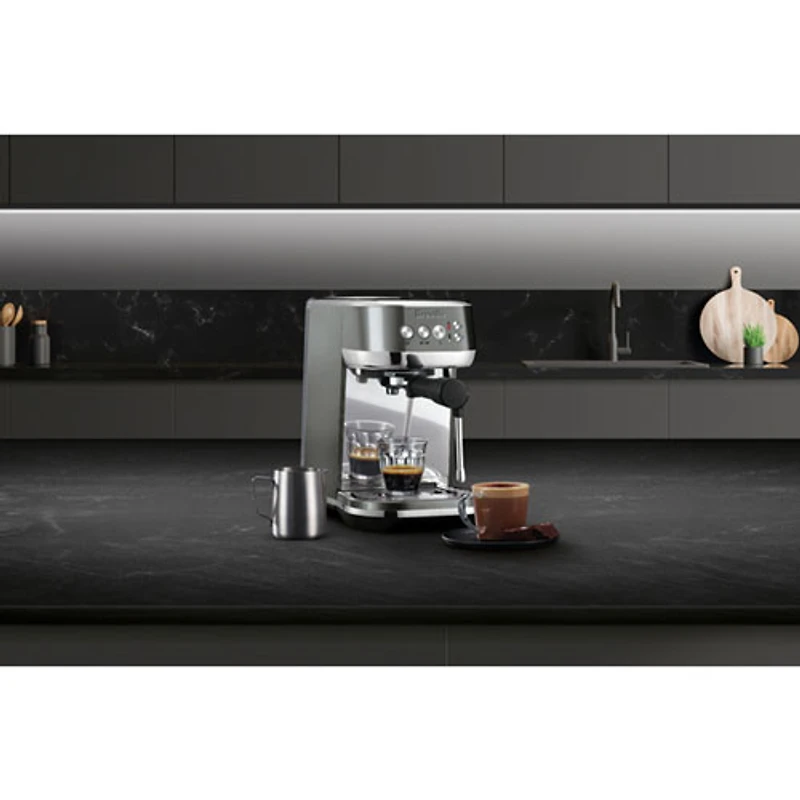 Refubished (Good) - Breville Bambino Plus Automatic Espresso Machine - Oyster Shell - Remanufactured by Breville