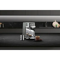 Refubished (Good) - Breville Bambino Plus Automatic Espresso Machine - Oyster Shell - Remanufactured by Breville