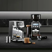 Refubished (Good) - Breville Bambino Plus Automatic Espresso Machine - Oyster Shell - Remanufactured by Breville