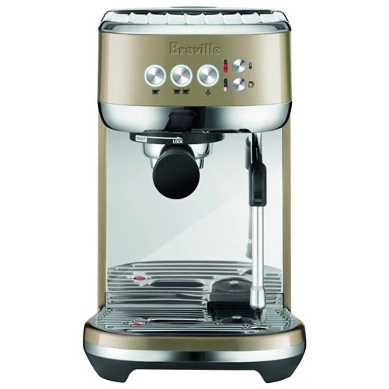 Remis à neuf (bon état) - Machine à expresso automatique Bambino Plus de Breville - Champagne royal - Reconditionné par Breville