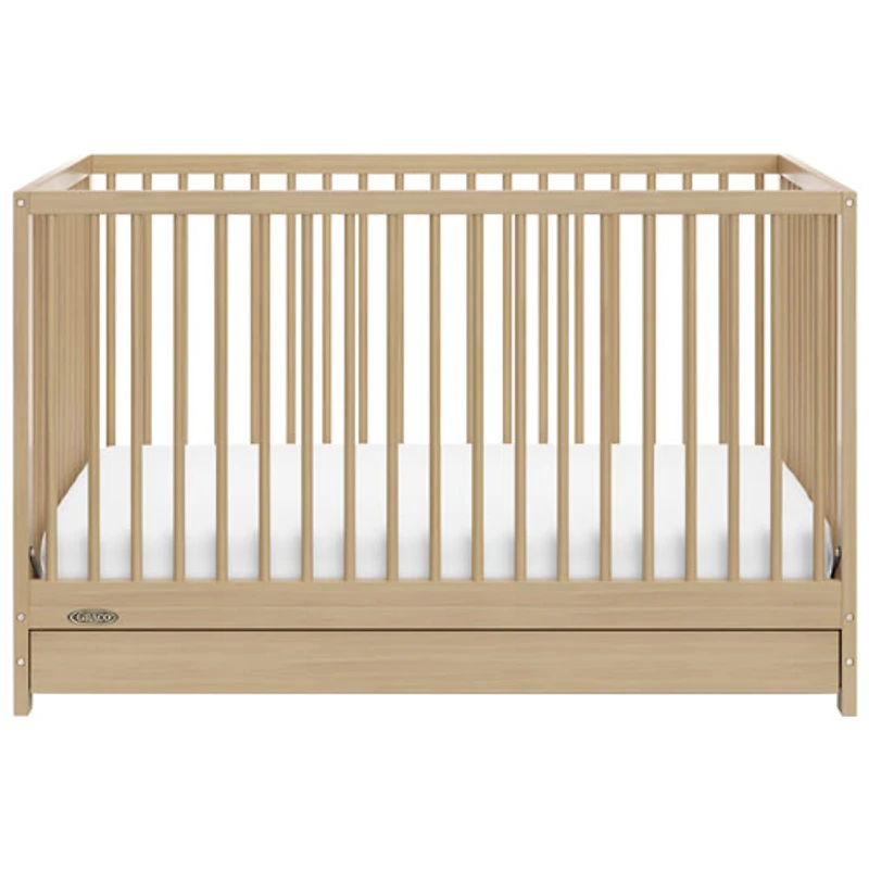 Graco Teddi 5-in-1 Convertible Crib with Drawer - Driftwood