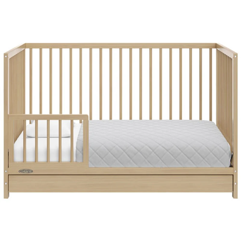 Graco Teddi 5-in-1 Convertible Crib with Drawer - Driftwood