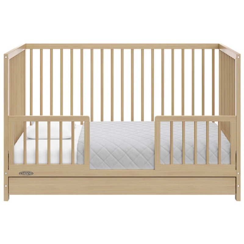 Graco Teddi 5-in-1 Convertible Crib with Drawer - Driftwood