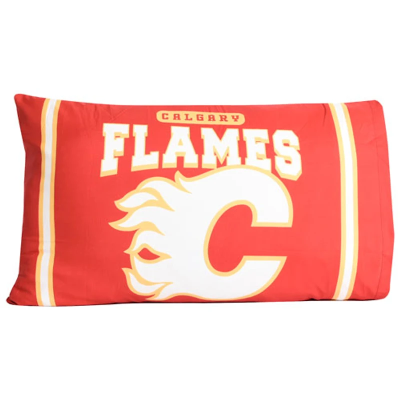 Taie d'oreiller 2 pièces de la LNH - Flames de Calgary