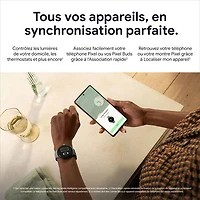TELUS Google Pixel Watch (GPS + LTE) 40mm Gold Stainless Steel Case w/ Hazel Active Band - Monthly Financing