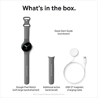 TELUS Google Pixel Watch (GPS + LTE) 40mm Black Stainless Steel Case w/ Obsidian Active Band - Monthly Financing