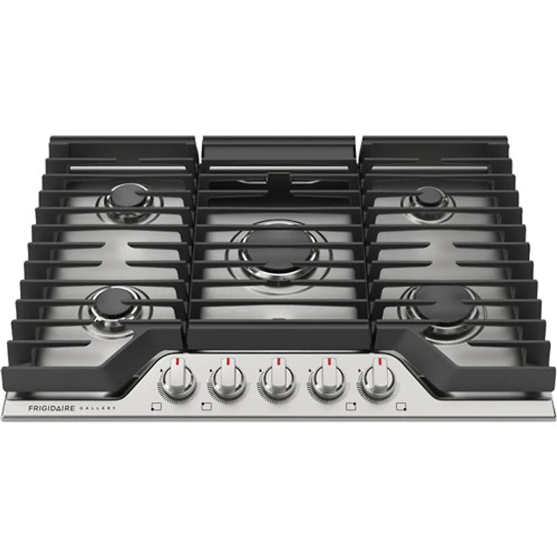 Surface de cuisson au gaz 5 brûleurs 30 po Gallery de Frigidaire (GCCG3048AS) - Acier inoxydable