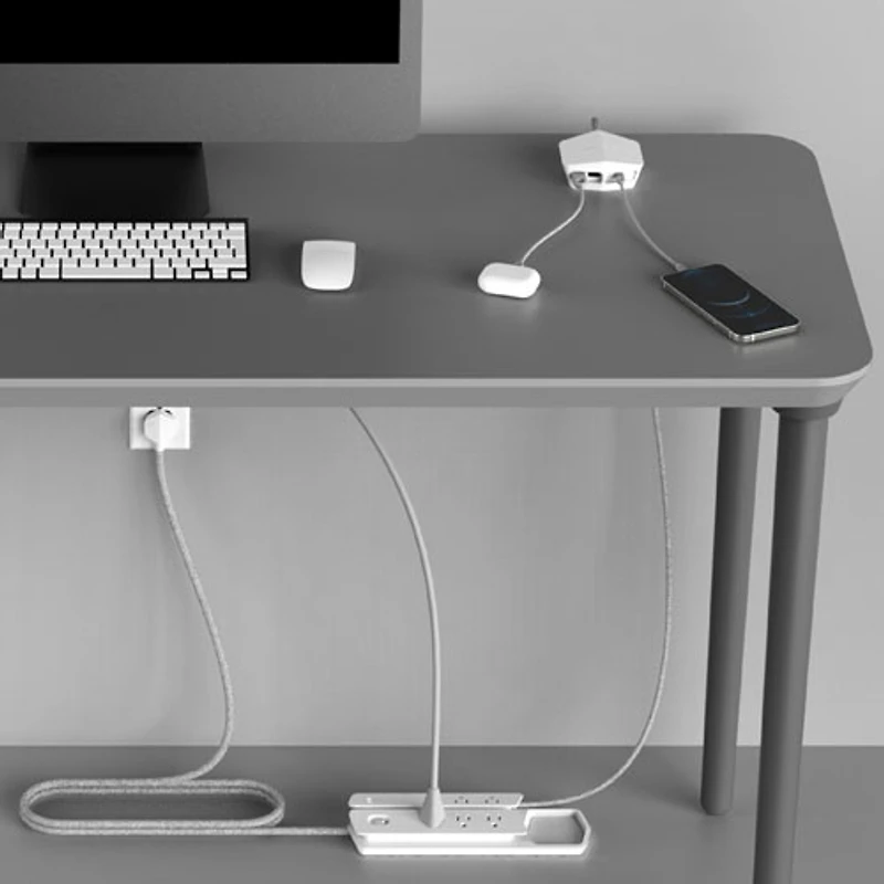 Monster Power Center Vertex 6-Outlet Surge Protector - White