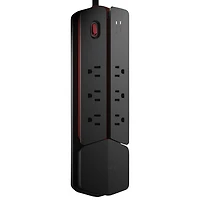 Monster Power Center Vertex 6-Outlet Surge Protector - Black