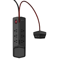Monster Power Center Vertex 6-Outlet Surge Protector - Black