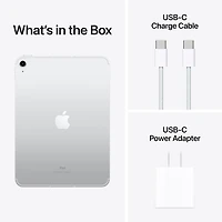 iPad de 10,9 po et de 256 Go d'Apple avec Wi-Fi 6 et 5G (10e génération) - Argenté