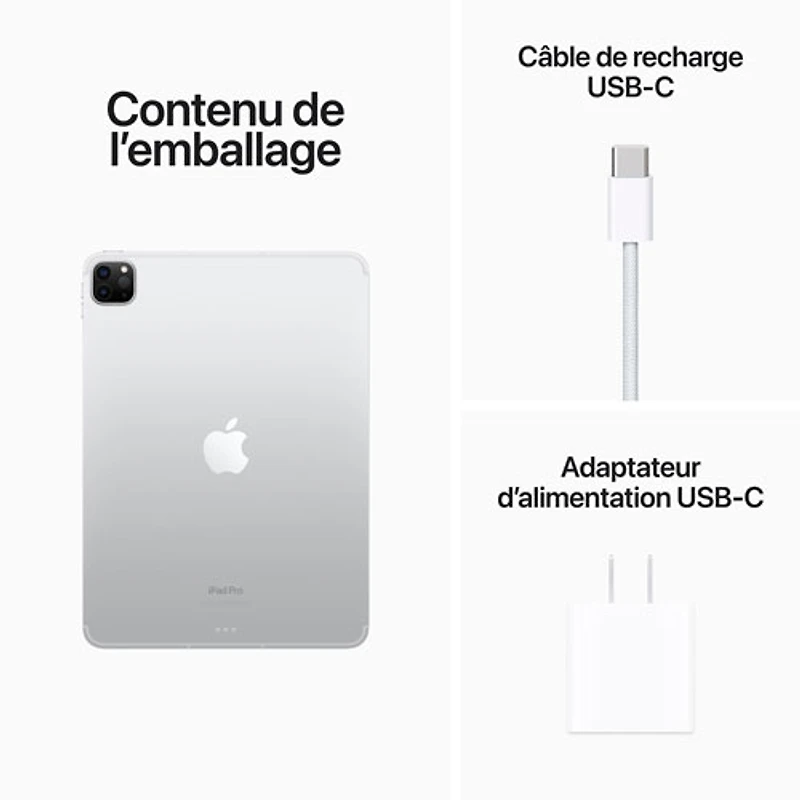 iPad Pro de 11 po et de To d'Apple avec Wi-Fi et 5G (4e génération