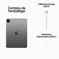 iPad Pro de 11 po et de 2 To d'Apple avec Wi-Fi et 5G (4e génération) - Gris cosmique