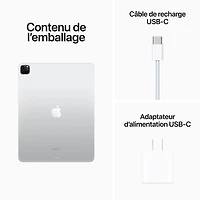 iPad Pro de 12,9 po et de 512 Go d'Apple avec Wi-Fi et 5G (6e génération) - Argenté