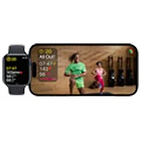 Apple Watch Ultra (GPS + connectivité cellulaire) avec boîtier de 49 mm en titane et bracelet alpin vert offert par Virgin Plus - Moyen