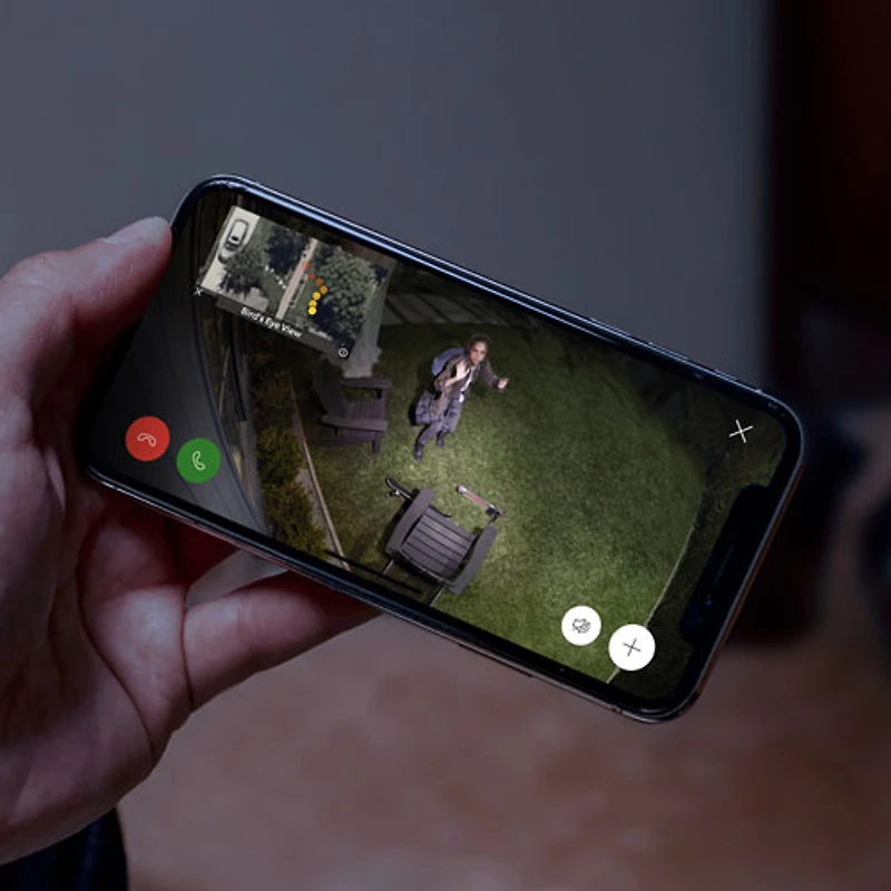 Ring Spotlight Cam Pro (Battery) Wire-Free Wi-Fi 2K Camera with Ring Vision, LED Lights & 3D Motion Detection - White