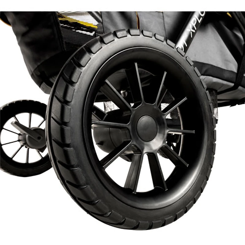 Chariot poussette tout-terrain Pivot Xplore d'Evenflo - Gris