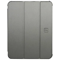 Étui folio satiné de Tucano Milano Italy pour iPad 11 po (A16)/iPad 10,9 po (10e génération) - Gris
