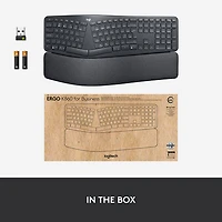 Clavier ergonomique Bluetooth ERGO K860 de Logitech - Graphite