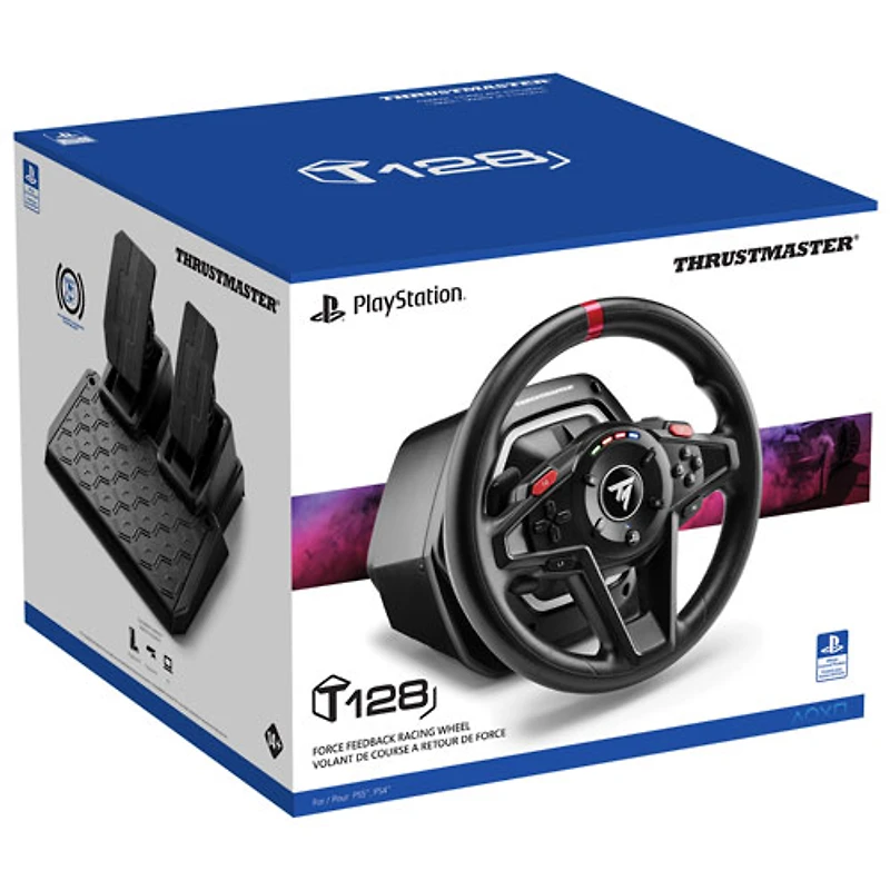 Volant de course T128 et pédales magnétiques de Thrustmaster pour PS5/PS4/PC