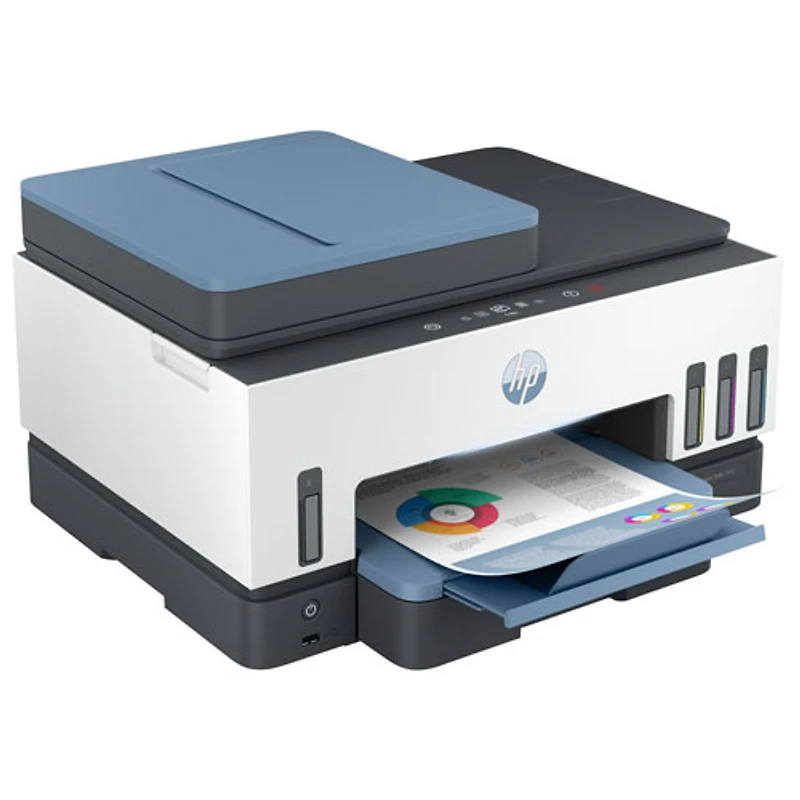 Imprimante à jet d'encre tout-en-un sans fil Supertank Smart Tank 7602 de HP - Jusqu'à 2 ans d'encre inclus*