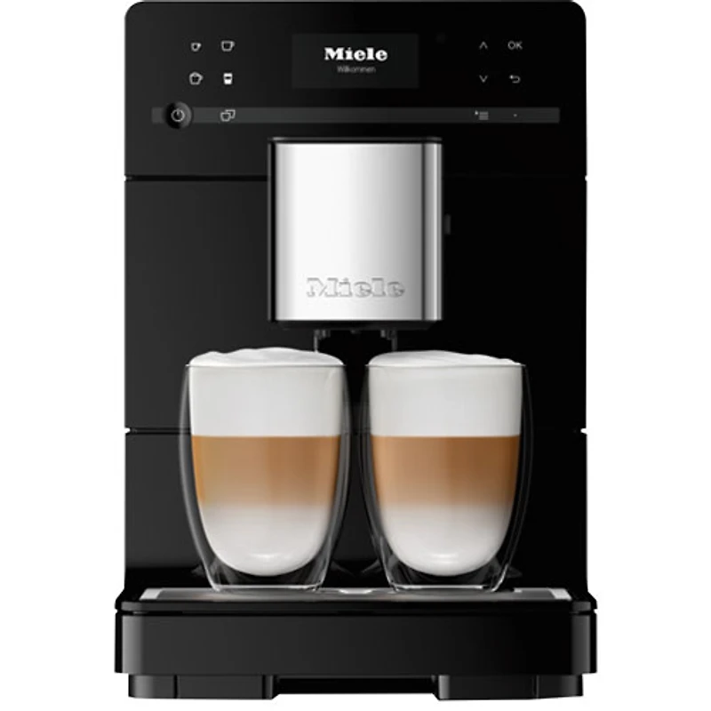 Miele CM 5310 Silence Countertop Coffee and Espresso Machine - Obsidian Black