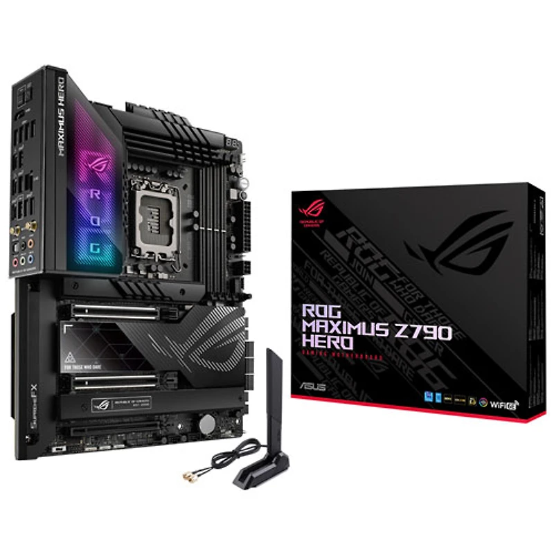 Carte mère ROG Maximus Z790 Hero Gaming Wi-Fi 6E ATX LGA 1700 DDR5 d'ASUS pour processeurs de 12e/13e génération d'Intel