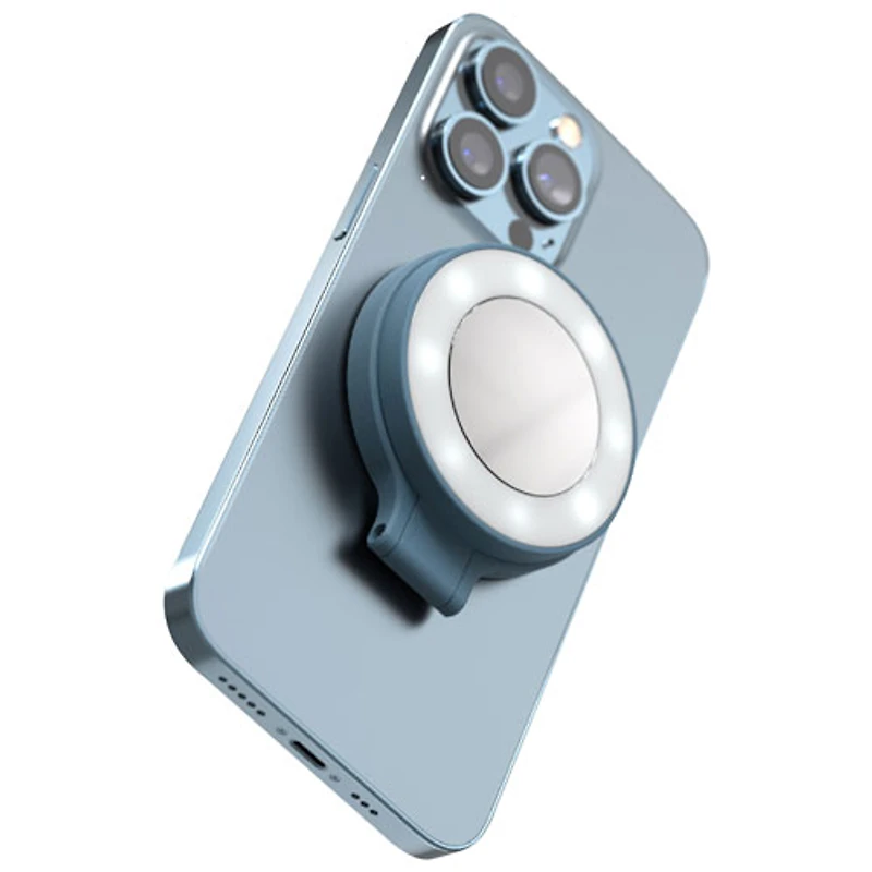 ShiftCam SnapLight Magnetic LED Ring Light - Blue Jay