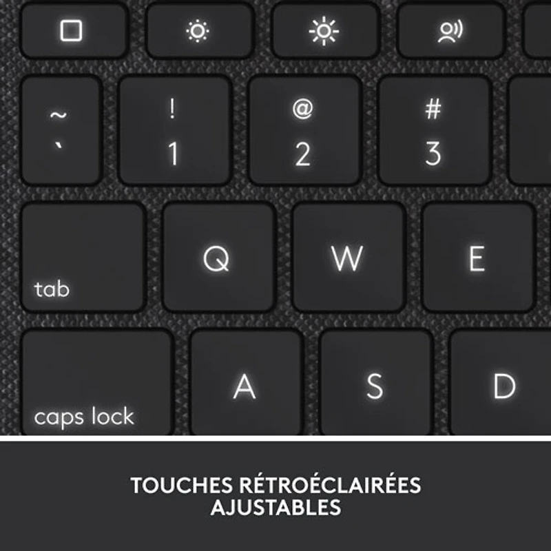 Étui-clavier Combo Touch avec pavé tactile et clavier résistant aux éclaboussures de Logitech pour iPad (10e génération et puce A16) - Gris Oxford