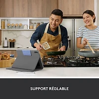 Étui-clavier Rugged Folio avec clavier résistant aux éclaboussures de Logitech pour iPad (10e génération et puce A16) - Gris Oxford