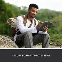 Étui-clavier Rugged Folio avec clavier résistant aux éclaboussures de Logitech pour iPad (10e génération et puce A16) - Gris Oxford