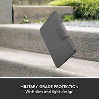 Étui-clavier Rugged Folio avec clavier résistant aux éclaboussures de Logitech pour iPad (10e génération et puce A16) - Gris Oxford