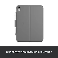 Étui-clavier Slim Folio avec clavier Bluetooth intégré de Logitech pour iPad (10e génération et puce A16) - Gris Oxford