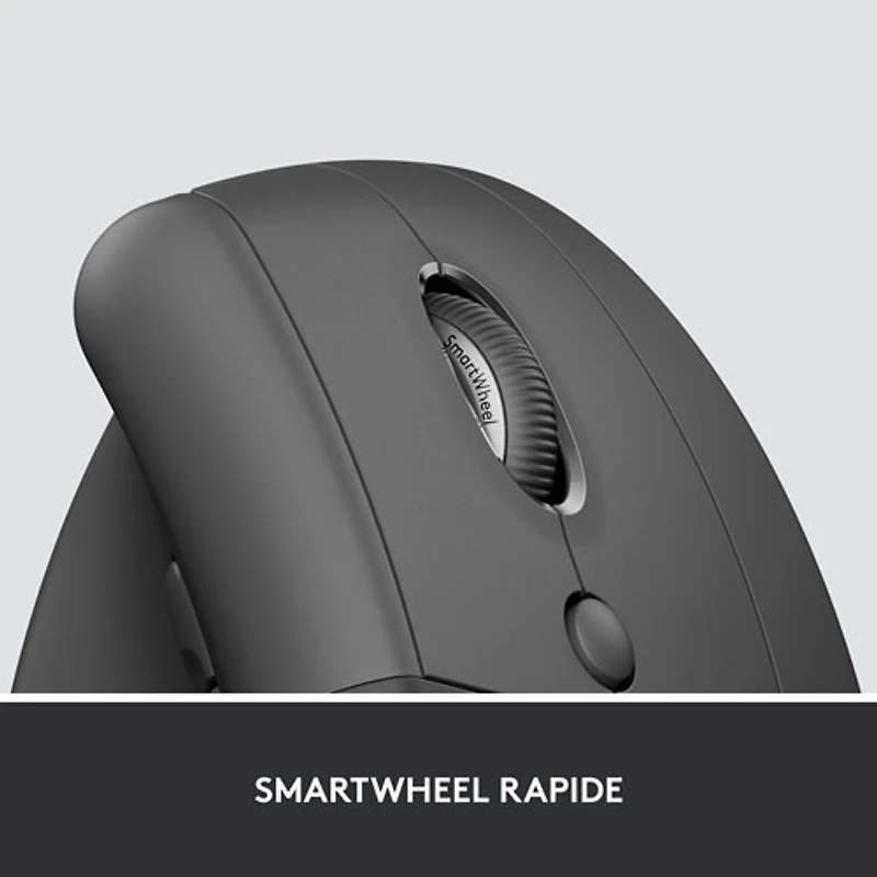 Logitech Lift Vertical Ergonomic Bluetooth Mouse - Graphite