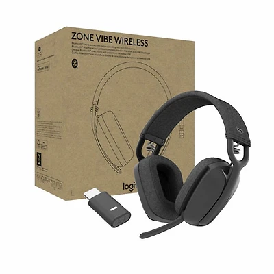 Logitech Zone Vibe Wireless Headset (981-001156) - Graphite